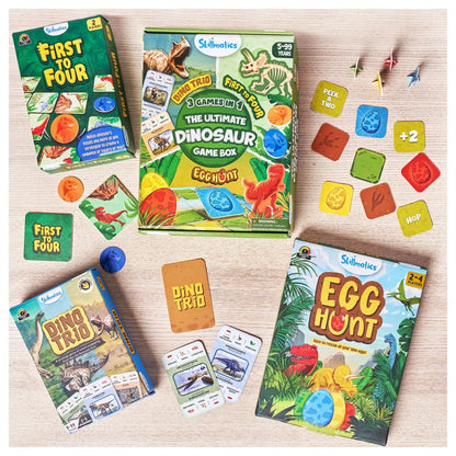 Ultimate Dinosaur Game Box | 3 Family Friendly Games in 1