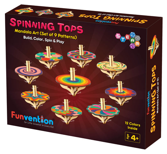 Funvention Diy Spinning Tops Mandala Art