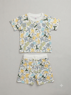 Unisex Kids' Alphabet Print Cotton Co-ord Set