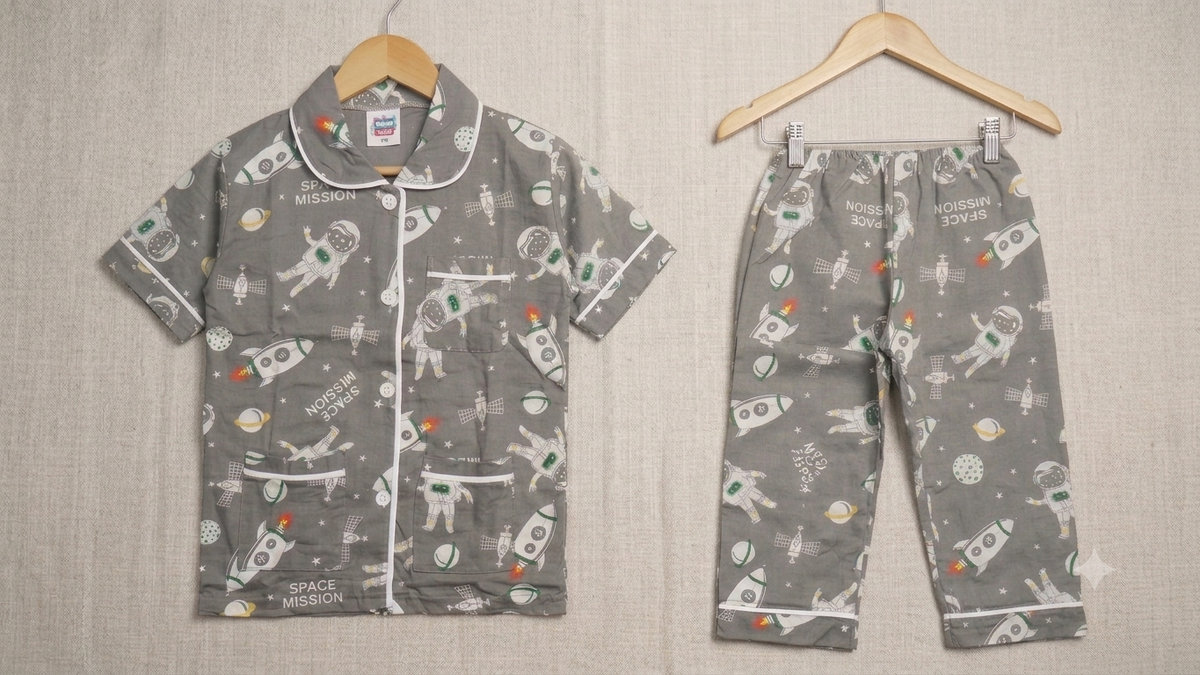 Space Mission Cotton Pajama Set