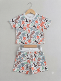 Unisex Kids' Alphabet Print Cotton Co-ord Set