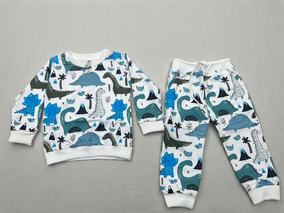 Toddler Dinosaur Print Sweatshirt & Pants Set