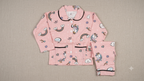 Kids Unicorn Print Cotton Pajama Night Suit Set