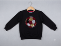 Kids Black Football Sequin Sweatshirt