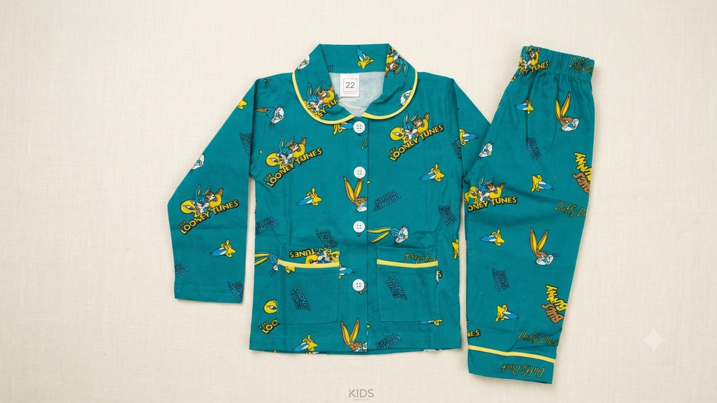 Looney Tunes Character Print Kids' Night Suit Set