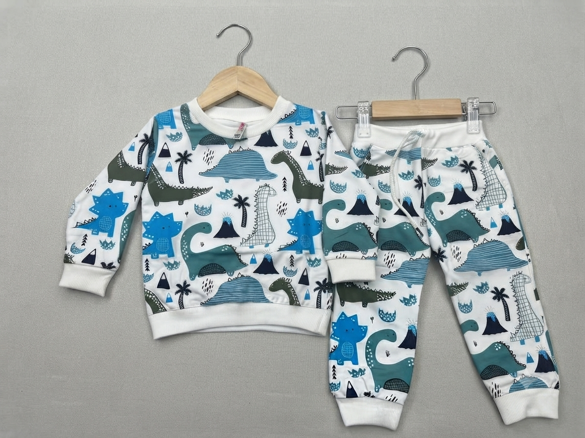 Toddler Dinosaur Print Sweatshirt & Pants Set