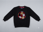 Kids Black Football Sequin Sweatshirt
