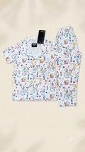 Adorable Circus Carnival Print Kids Pajama Set