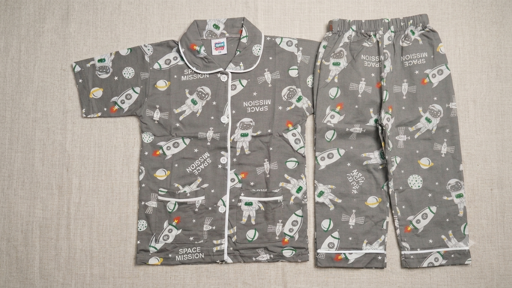 Space Mission Cotton Pajama Set