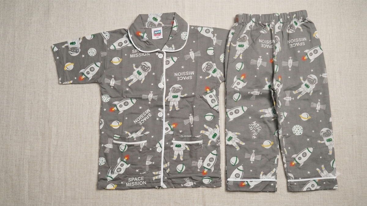 Space Mission Cotton Pajama Set