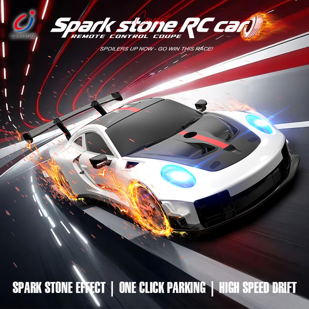 RC sports car showcasing high-speed racing performance and LED lights Cocoland Toys