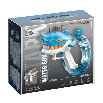 Electric Sprinkler Shark Shape Plastic ABS Water Gun Toy for Boys Beach Sand Play Summer