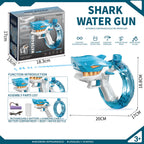 Electric Sprinkler Shark Shape Plastic ABS Water Gun Toy for Boys Beach Sand Play Summer