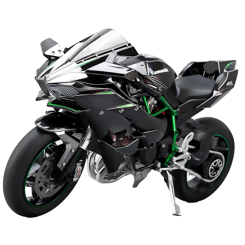 Speed Motocycle 1:9 Scale Kawasaki Ninja H2R Diecast Motorcycle Model with Display Stand