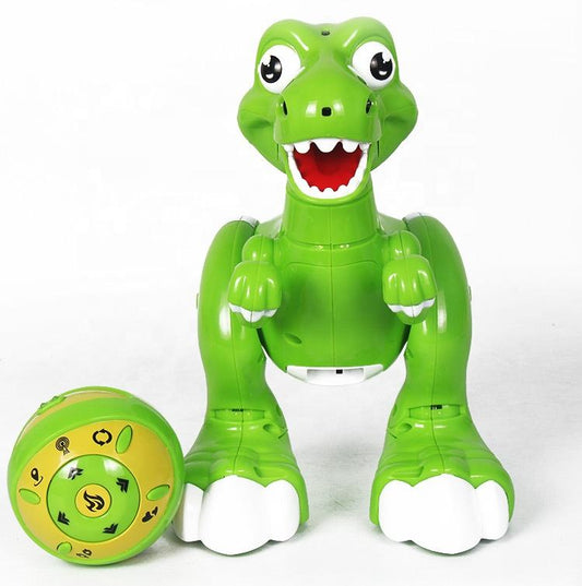 Electronic Dinosaur Toy Dancing Walking Turning Around and Spraying Mist RC Robot Dinosaur for Kids
