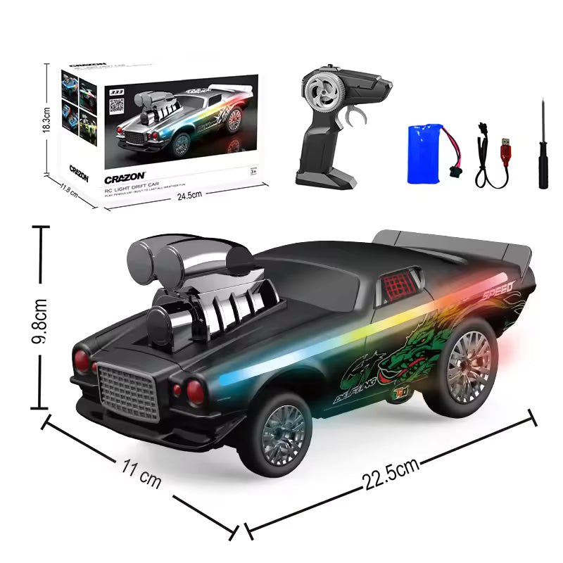 Shake Remote Control Car Kids Toy American Sport Muscle 6 Kinds Led Light Drift Car Shaking Shaking Rc Car