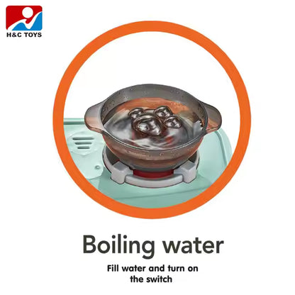 Boiling Water and steam Function Cooking Toy Talented Chef Kitchen Toy