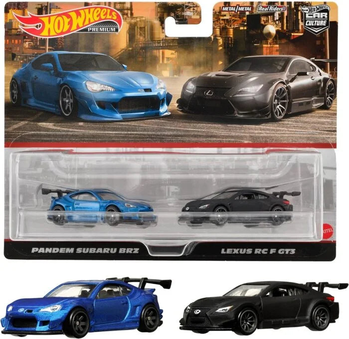 Hot Wheels Premium 2-Pack – Pandem Subaru BRZ & Lexus RC-F GT3 (HKF51)
