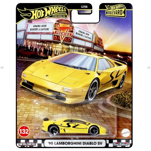Hot Wheels Premium '95 Lamborghini Diablo SV Collectible Diecast