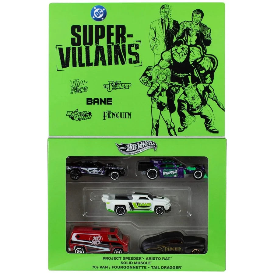 Hot Wheels: Silver Series Batman Super Villains 5 Pack