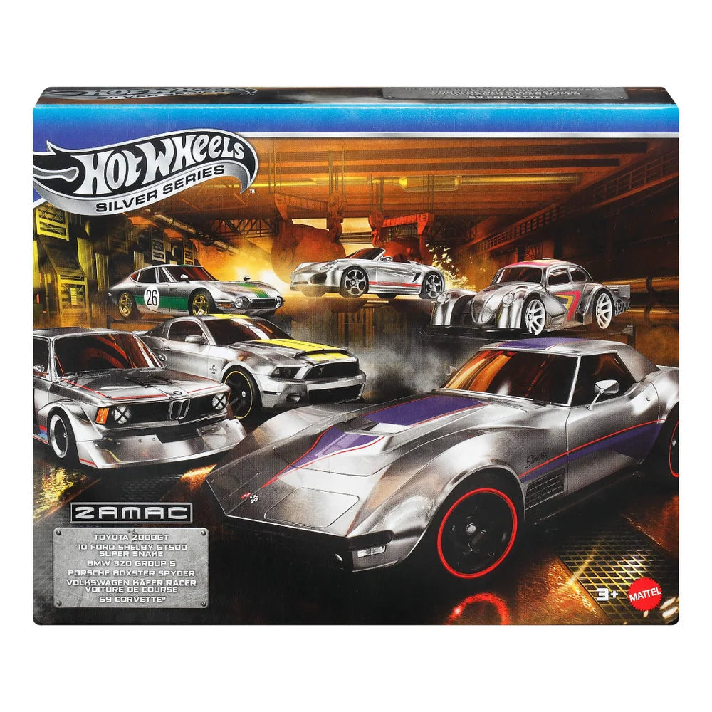 Hot Wheels Silver Series ZAMAC 6-Car Gift Pack.