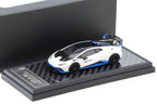 1:64 LCD Models Lamborghini Huracan STO Coupe White/ Blue