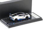 1:64 LCD Models Lamborghini Huracan STO Coupe White/ Blue