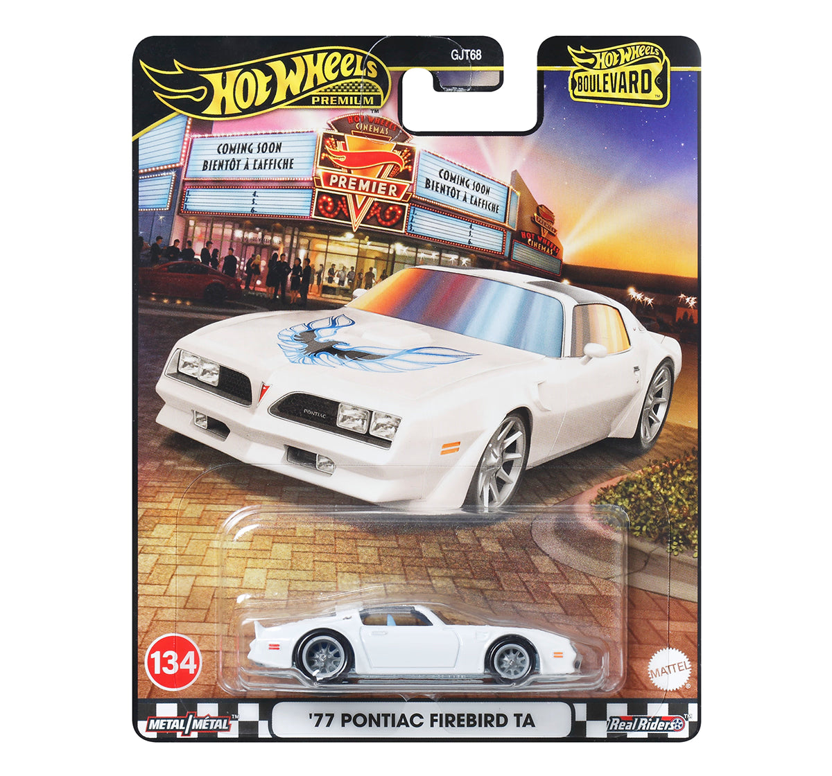Cocoland Toys Hot Wheels Premium 1977 Pontiac Firebird TA Boulevard Series Die-Cast Collectible Car