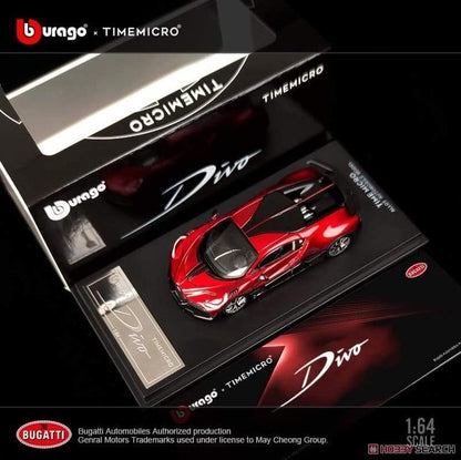 Bugatti Divo Red 1:64 Burago x Timemicro