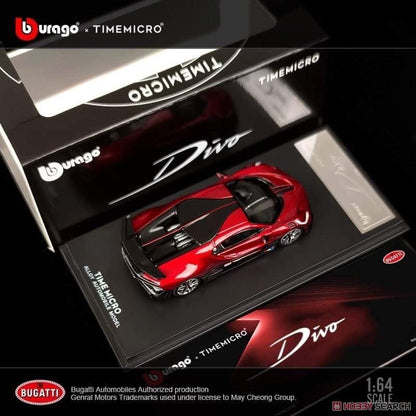 Bugatti Divo Red 1:64 Burago x Timemicro