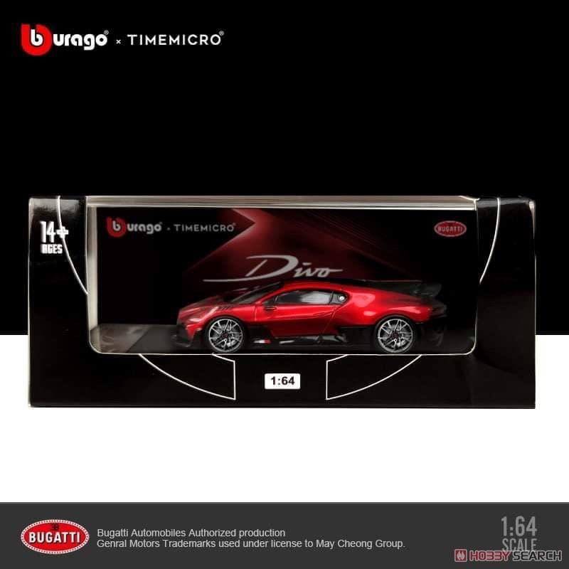Bburago x TimeMicro Bugatti Divo Red 1:64 Cocoland Toys