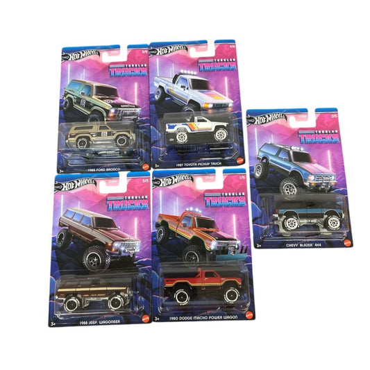 Hotwheels Tubular Trucks Set Of 5