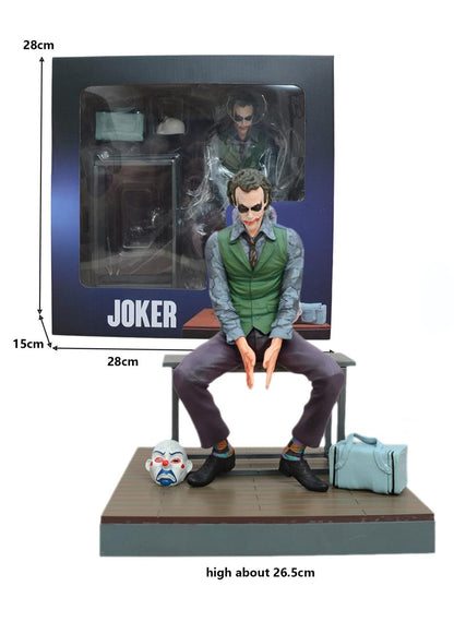 Joker Health Ledger Sitting Figure Desktop Model Ornamnet ( About 26.5cm High)