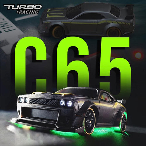 Turbo Racing C65 drift RC car showcasing gyro stabilisation and full proportional control Cocoland Toys