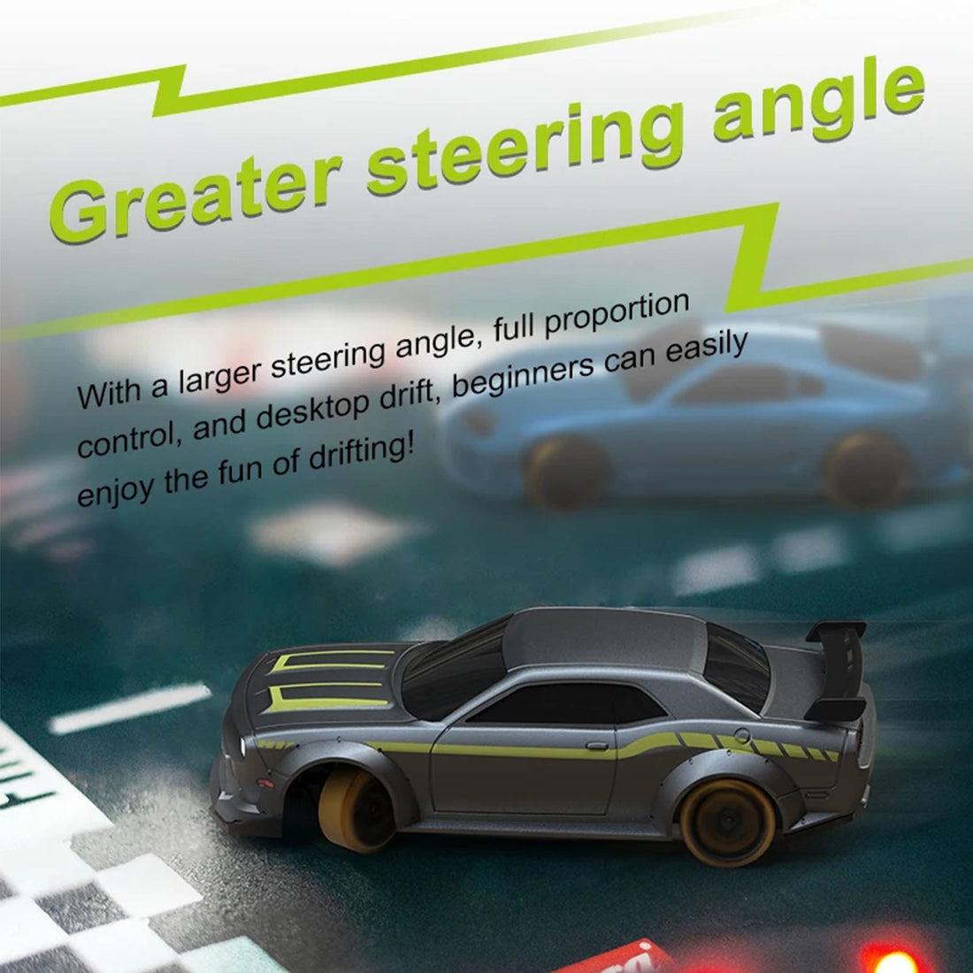 Turbo Racing C65 miniature drift car featuring wider steering angle for precision drifting Cocoland Toys