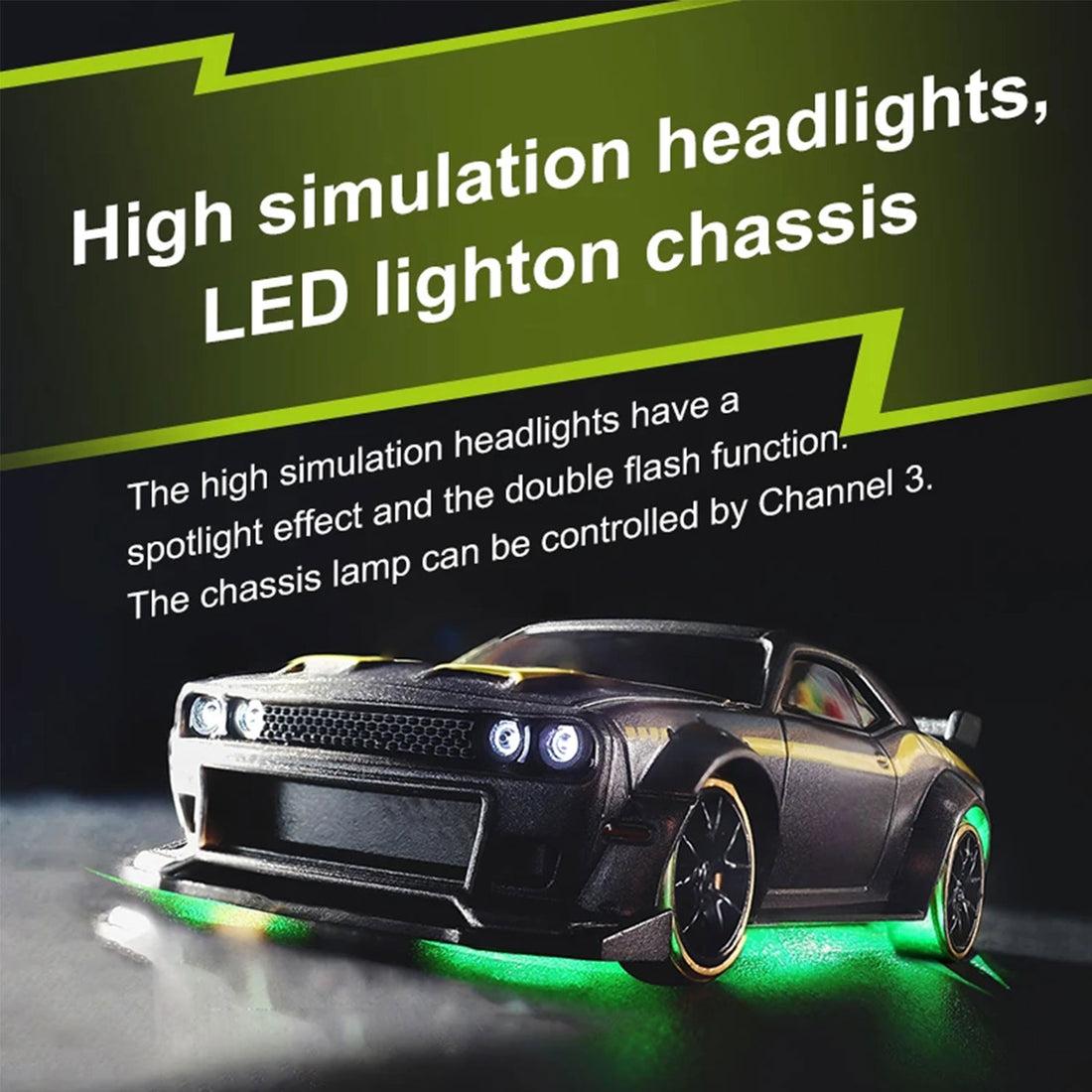 Turbo Racing C65 RC car with high-brightness LED headlights illuminated Cocoland Toys