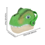 TOYARTSY Dinosaur Head Pouch Kit - Dinosaur Toy Animal Toys Storage Bag, Realistic and Fun Kids Dinosaur Sling Bag for Children's Day Christmas Winwon