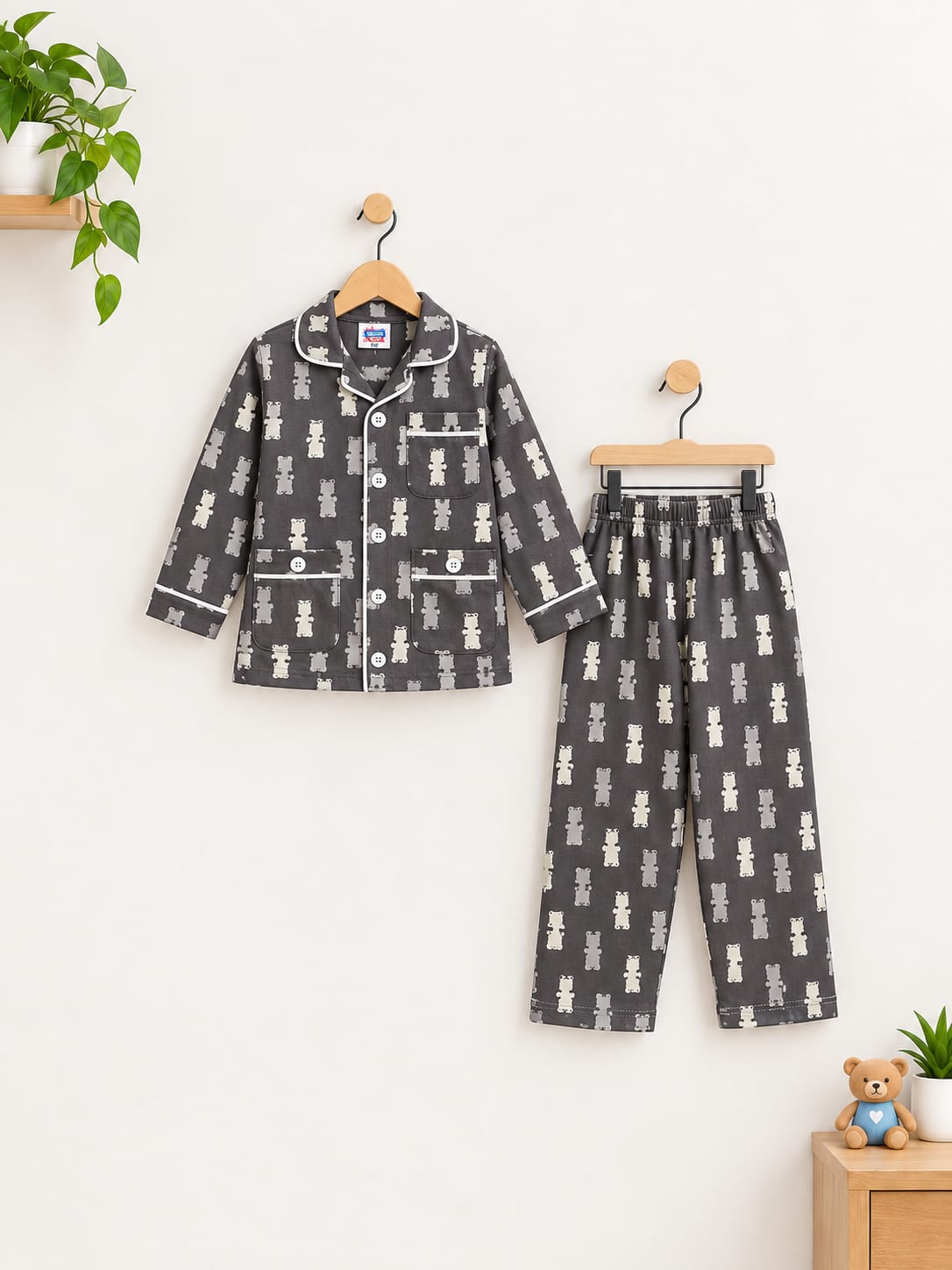 Kids Classic Cotton Pajama Night Suit Set