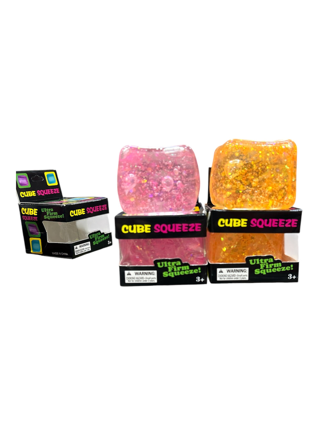 Cube Squeeze Super Solid Squish Random One (Pack Of 2)