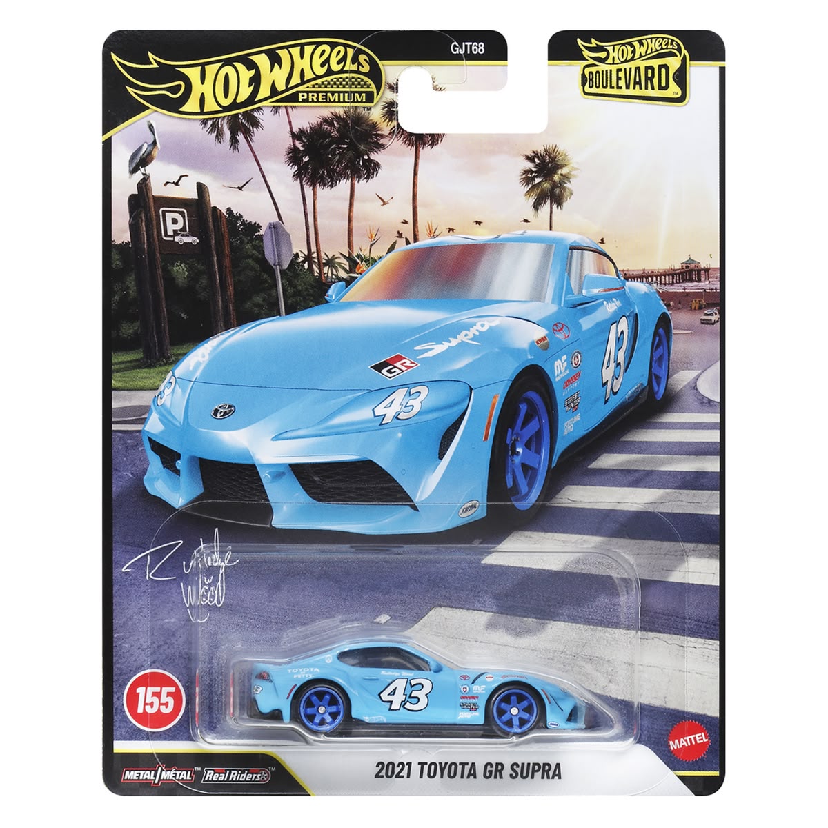 Hot Wheels Premium Boulevard 2021 Toyota GR Supra 1:64 Scale ( Imported )