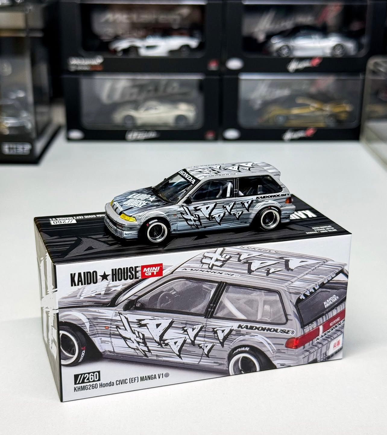 Kaido House x Mini GT Honda Civic (EF) Kaido Manga V1