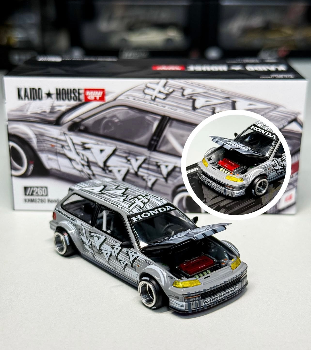 Kaido House x Mini GT Honda Civic (EF) Kaido Manga V1