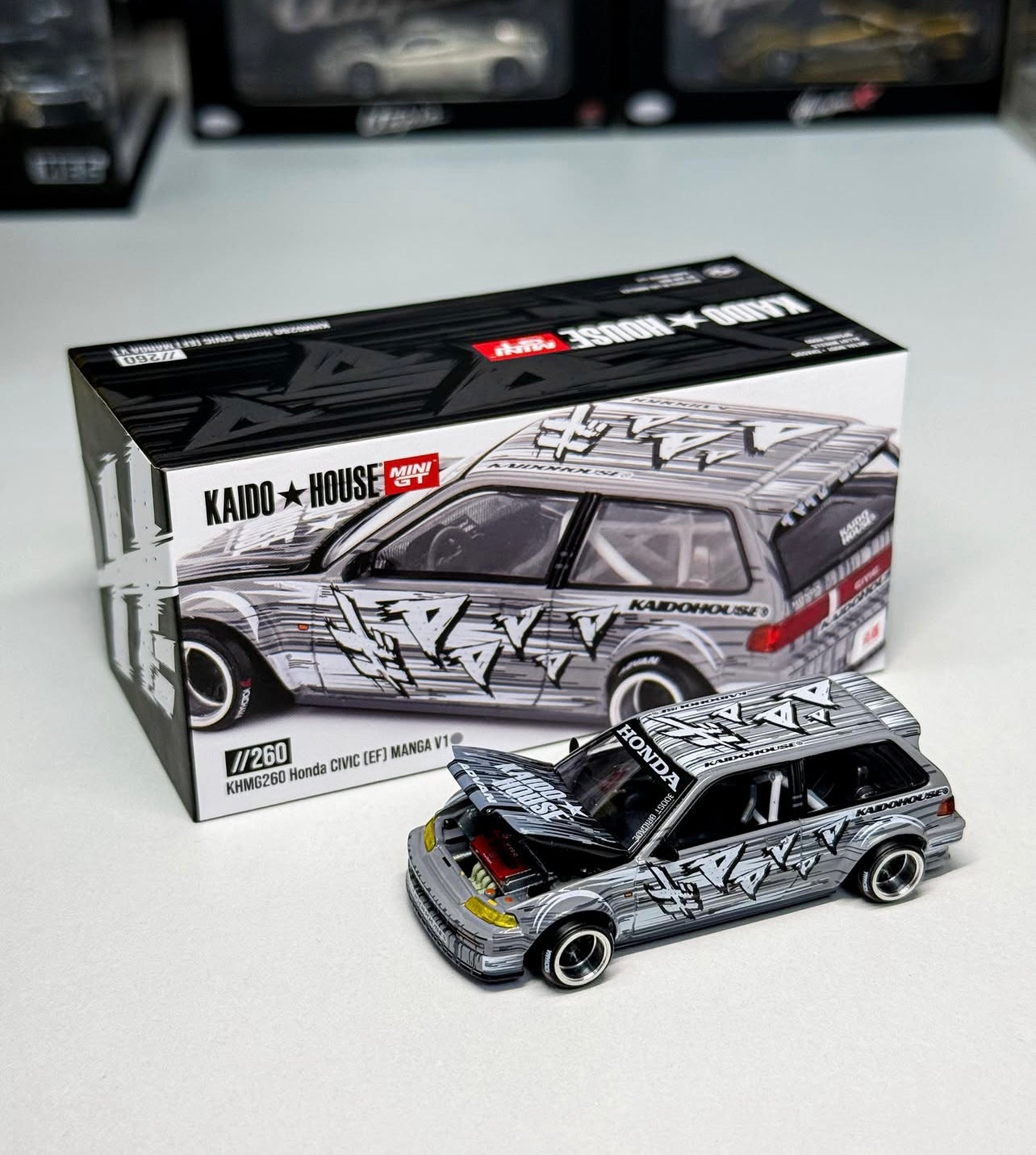 Kaido House x Mini GT Honda Civic (EF) Kaido Manga V1