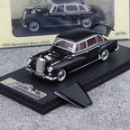 GFCC 1:64 Black 1959 300D Classic Vintage Sports Model Diecast Metal Car