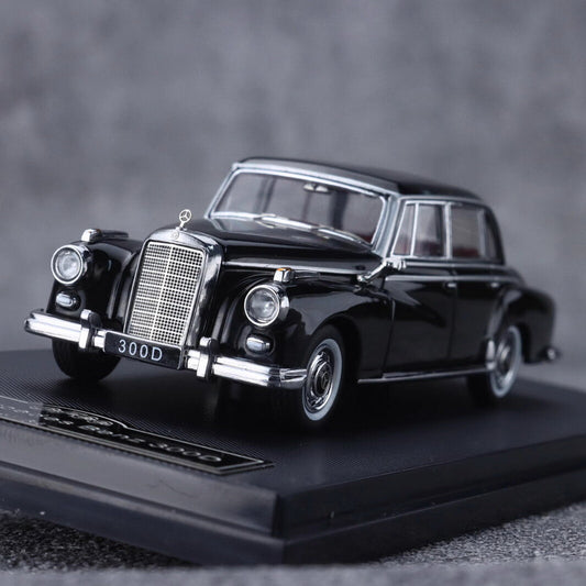 GFCC 1:64 Black 1959 300D Classic Vintage Sports Model Diecast Metal Car