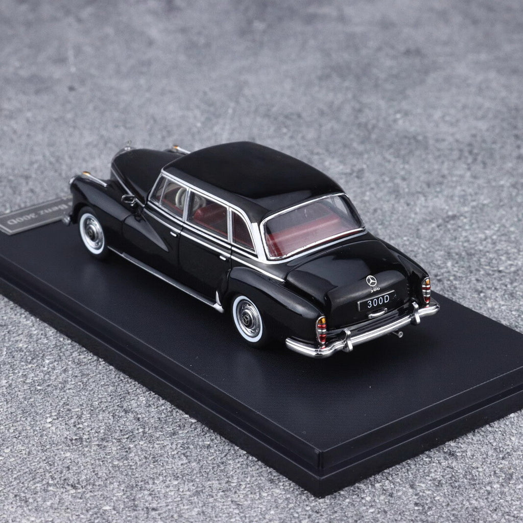 GFCC 1:64 Black 1959 300D Classic Vintage Sports Model Diecast Metal Car