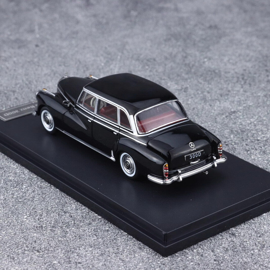 GFCC 1:64 Black 1959 300D Classic Vintage Sports Model Diecast Metal Car