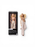 Barbie Basics Model Collector Fashion Doll 07 with Blonde Hair & White Print Pants, Universal-fit Fashions & Posable Body