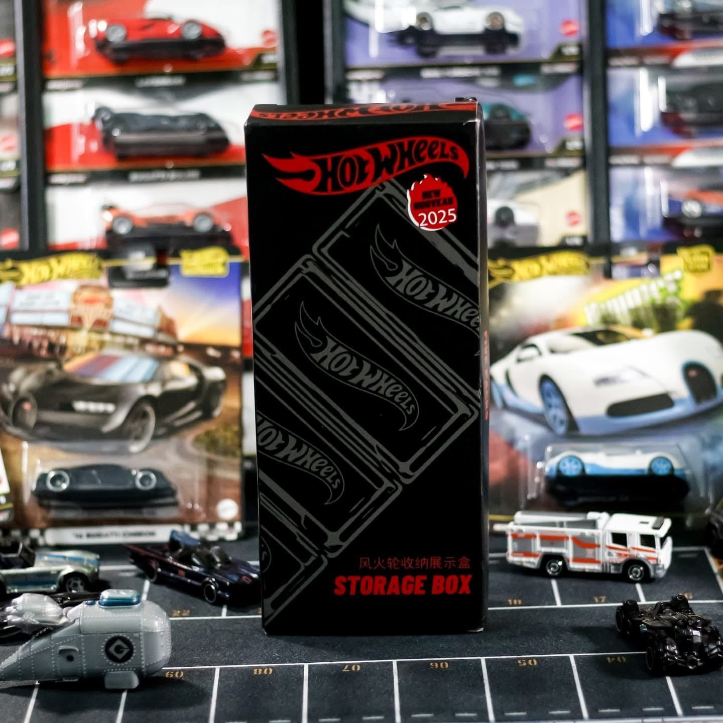 Cocoland Toys Hot Wheels storage display box front packaging view