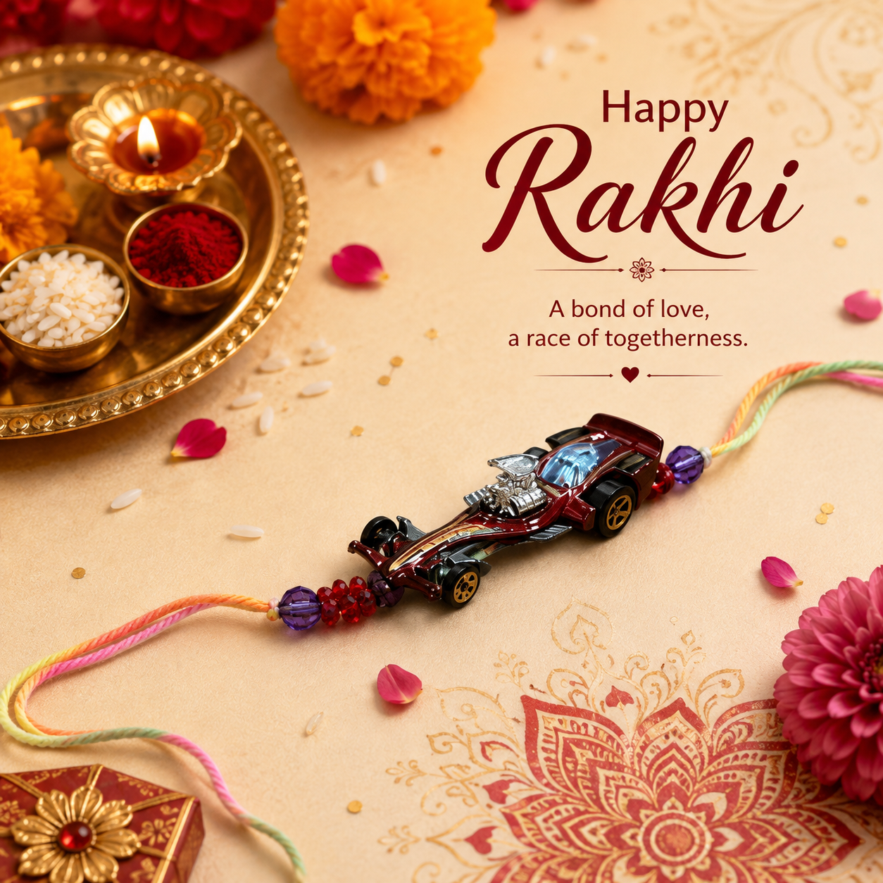 Hot Wheels Style Madfast Car Rakhi